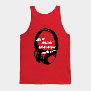 Cruel Summer: Headphones 1 Tank Top